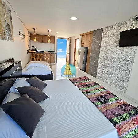 Aparta Estudio Con Balcón Y Vista